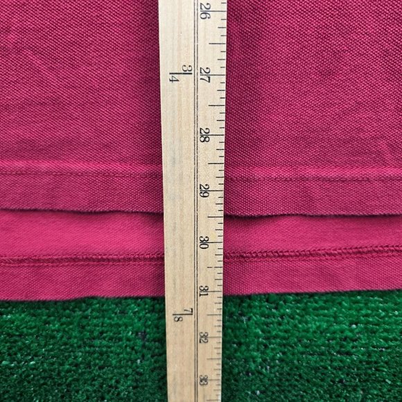 Bugle Boy Polo Shirt Mens 2XL Red Short Sleeve Y2K Preppy Golf Casual - Picture 5 of 7